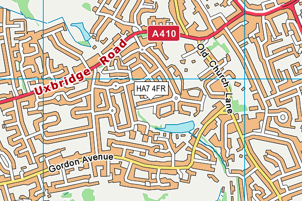 HA7 4FR map - OS VectorMap District (Ordnance Survey) HA7 4FR map - OS VectorMap District (Ordnance Survey)