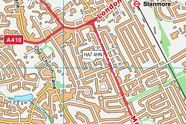 HA7 4HN map - OS VectorMap District (Ordnance Survey) HA7 4HN map - OS VectorMap District (Ordnance Survey)