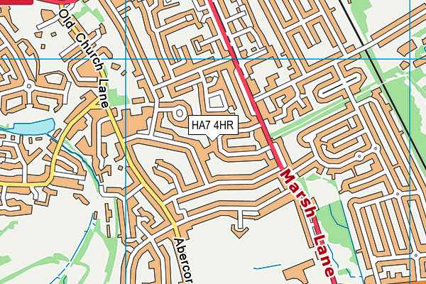 HA7 4HR map - OS VectorMap District (Ordnance Survey) HA7 4HR map - OS VectorMap District (Ordnance Survey)