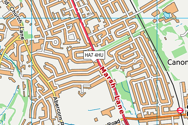 HA7 4HU map - OS VectorMap District (Ordnance Survey) HA7 4HU map - OS VectorMap District (Ordnance Survey)