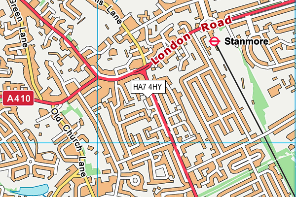 HA7 4HY map - OS VectorMap District (Ordnance Survey) HA7 4HY map - OS VectorMap District (Ordnance Survey)