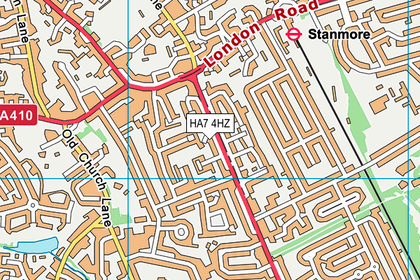 HA7 4HZ map - OS VectorMap District (Ordnance Survey) HA7 4HZ map - OS VectorMap District (Ordnance Survey)