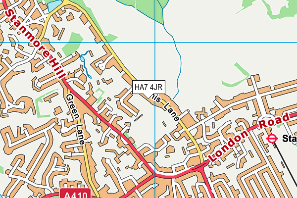 HA7 4JR map - OS VectorMap District (Ordnance Survey) HA7 4JR map - OS VectorMap District (Ordnance Survey)