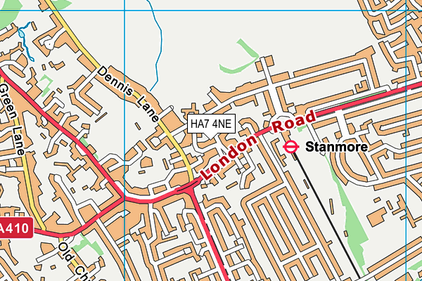 HA7 4NE map - OS VectorMap District (Ordnance Survey) HA7 4NE map - OS VectorMap District (Ordnance Survey)
