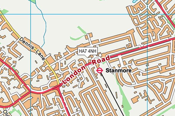 HA7 4NH map - OS VectorMap District (Ordnance Survey) HA7 4NH map - OS VectorMap District (Ordnance Survey)