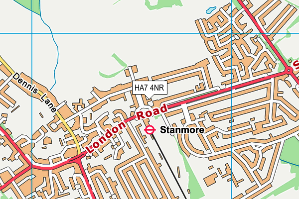 HA7 4NR map - OS VectorMap District (Ordnance Survey) HA7 4NR map - OS VectorMap District (Ordnance Survey)