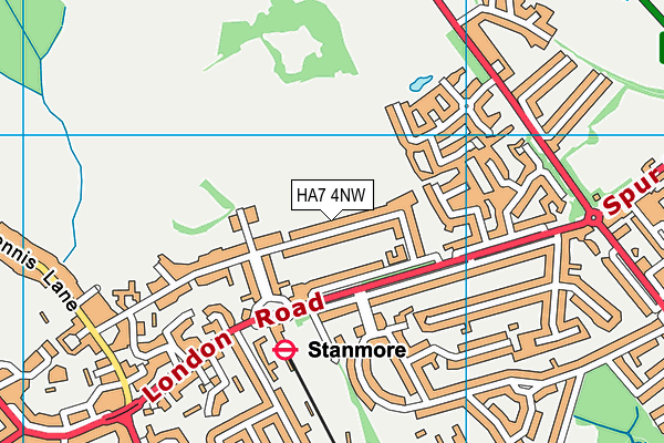 HA7 4NW map - OS VectorMap District (Ordnance Survey) HA7 4NW map - OS VectorMap District (Ordnance Survey)