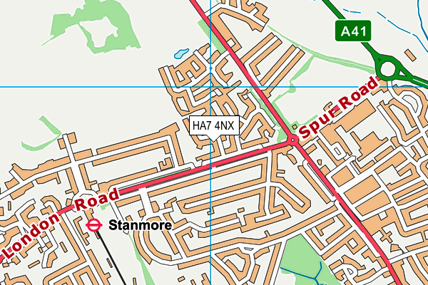 HA7 4NX map - OS VectorMap District (Ordnance Survey) HA7 4NX map - OS VectorMap District (Ordnance Survey)