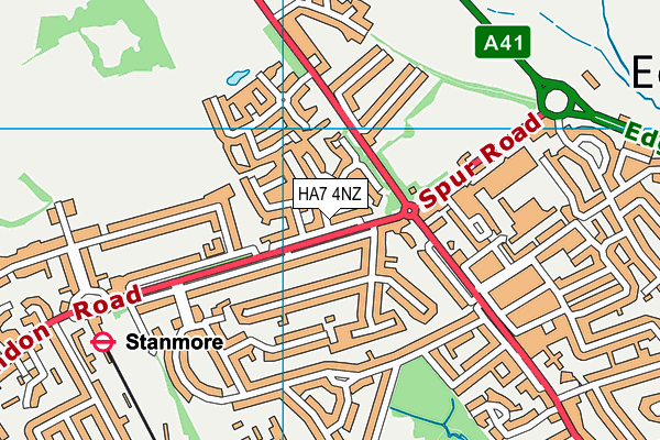HA7 4NZ map - OS VectorMap District (Ordnance Survey) HA7 4NZ map - OS VectorMap District (Ordnance Survey)