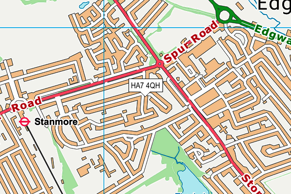 HA7 4QH map - OS VectorMap District (Ordnance Survey) HA7 4QH map - OS VectorMap District (Ordnance Survey)