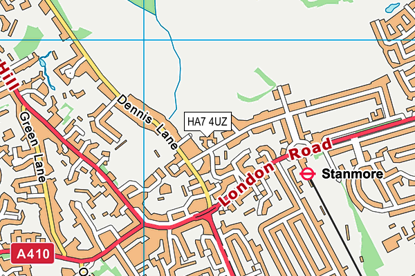 HA7 4UZ map - OS VectorMap District (Ordnance Survey) HA7 4UZ map - OS VectorMap District (Ordnance Survey)
