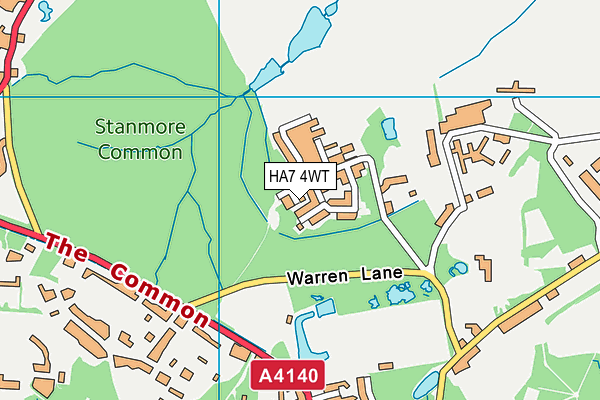 HA7 4WT map - OS VectorMap District (Ordnance Survey) HA7 4WT map - OS VectorMap District (Ordnance Survey)