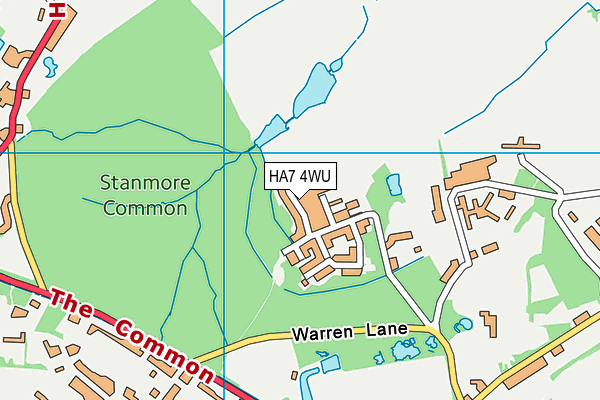 HA7 4WU map - OS VectorMap District (Ordnance Survey) HA7 4WU map - OS VectorMap District (Ordnance Survey)