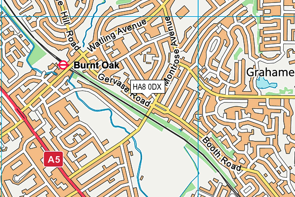 HA8 0DX map - OS VectorMap District (Ordnance Survey) HA8 0DX map - OS VectorMap District (Ordnance Survey)