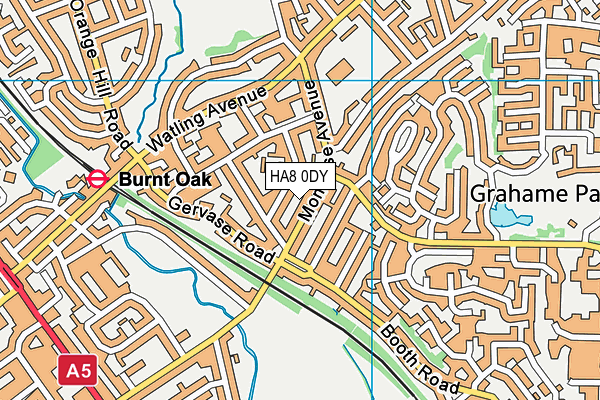 HA8 0DY map - OS VectorMap District (Ordnance Survey) HA8 0DY map - OS VectorMap District (Ordnance Survey)