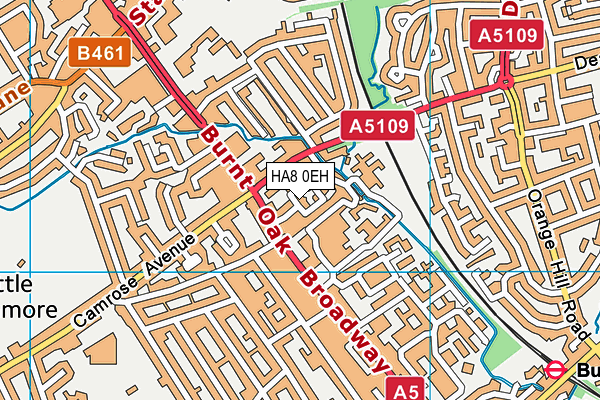 HA8 0EH map - OS VectorMap District (Ordnance Survey) HA8 0EH map - OS VectorMap District (Ordnance Survey)