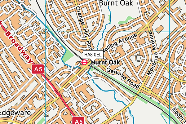 HA8 0EL map - OS VectorMap District (Ordnance Survey) HA8 0EL map - OS VectorMap District (Ordnance Survey)