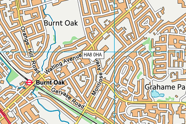 HA8 0HA map - OS VectorMap District (Ordnance Survey) HA8 0HA map - OS VectorMap District (Ordnance Survey)