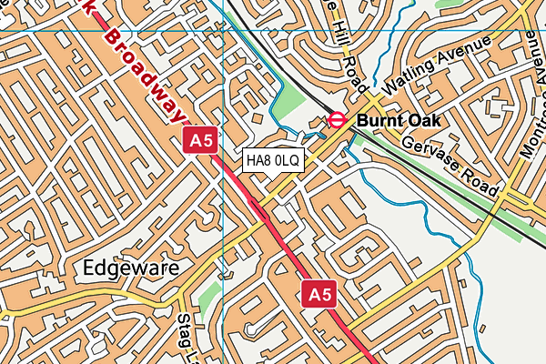 HA8 0LQ map - OS VectorMap District (Ordnance Survey) HA8 0LQ map - OS VectorMap District (Ordnance Survey)