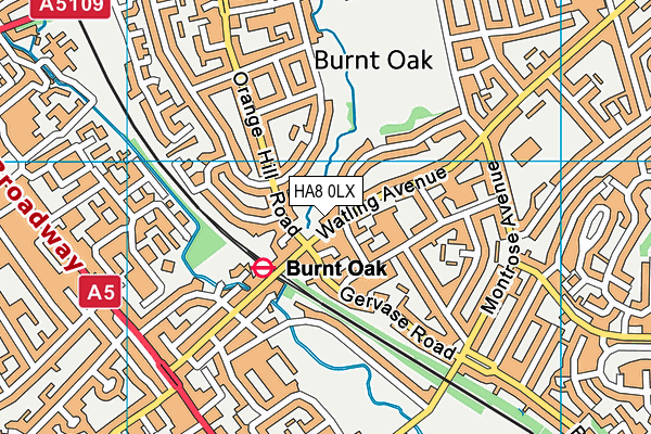 HA8 0LX map - OS VectorMap District (Ordnance Survey) HA8 0LX map - OS VectorMap District (Ordnance Survey)