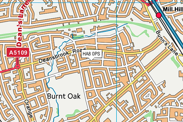 HA8 0PS map - OS VectorMap District (Ordnance Survey) HA8 0PS map - OS VectorMap District (Ordnance Survey)