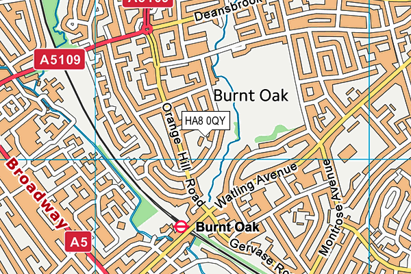 HA8 0QY map - OS VectorMap District (Ordnance Survey) HA8 0QY map - OS VectorMap District (Ordnance Survey)
