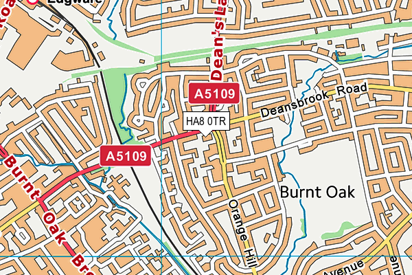 HA8 0TR map - OS VectorMap District (Ordnance Survey) HA8 0TR map - OS VectorMap District (Ordnance Survey)