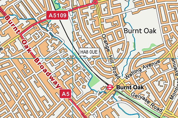 HA8 0UE map - OS VectorMap District (Ordnance Survey) HA8 0UE map - OS VectorMap District (Ordnance Survey)