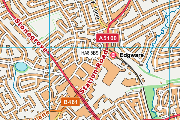 HA8 5BS map - OS VectorMap District (Ordnance Survey) HA8 5BS map - OS VectorMap District (Ordnance Survey)