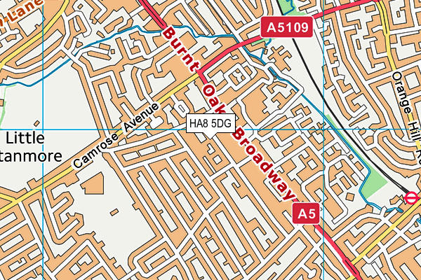 HA8 5DG map - OS VectorMap District (Ordnance Survey) HA8 5DG map - OS VectorMap District (Ordnance Survey)