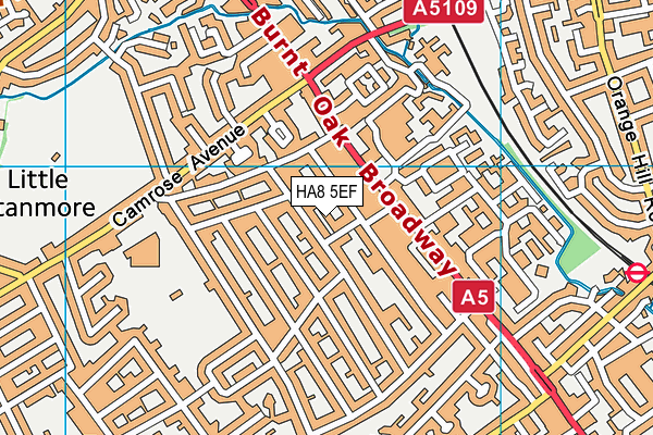 HA8 5EF map - OS VectorMap District (Ordnance Survey) HA8 5EF map - OS VectorMap District (Ordnance Survey)