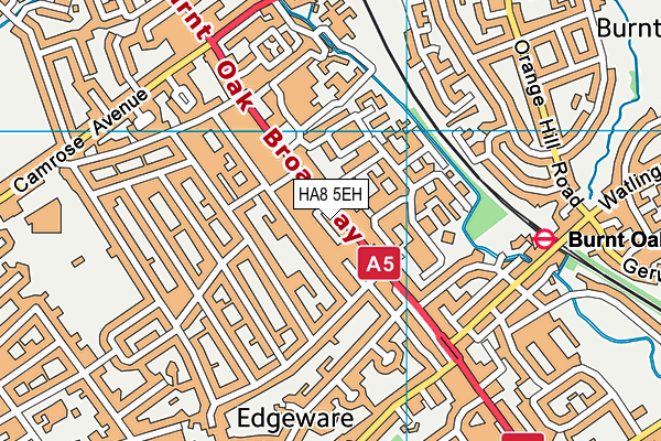 HA8 5EH map - OS VectorMap District (Ordnance Survey) HA8 5EH map - OS VectorMap District (Ordnance Survey)