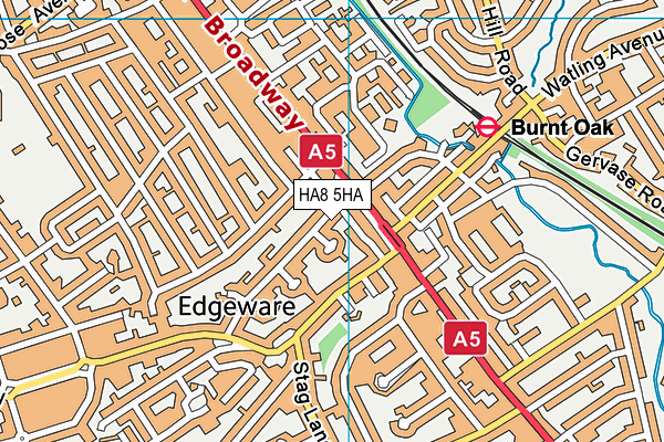HA8 5HA map - OS VectorMap District (Ordnance Survey) HA8 5HA map - OS VectorMap District (Ordnance Survey)