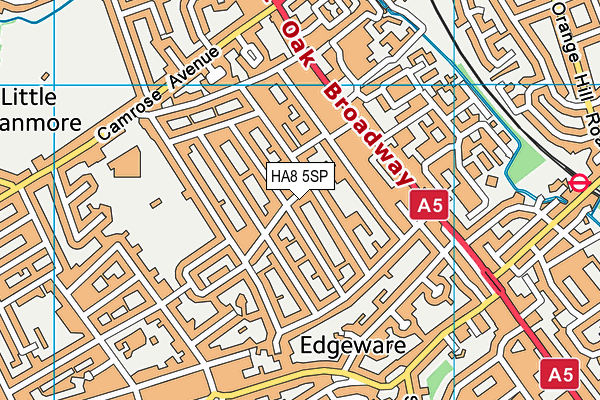 HA8 5SP map - OS VectorMap District (Ordnance Survey) HA8 5SP map - OS VectorMap District (Ordnance Survey)