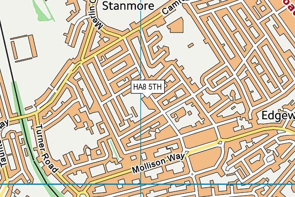HA8 5TH map - OS VectorMap District (Ordnance Survey) HA8 5TH map - OS VectorMap District (Ordnance Survey)