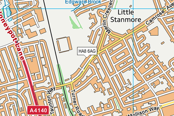 HA8 6AG map - OS VectorMap District (Ordnance Survey) HA8 6AG map - OS VectorMap District (Ordnance Survey)