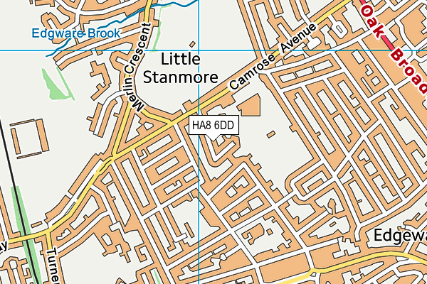 HA8 6DD map - OS VectorMap District (Ordnance Survey) HA8 6DD map - OS VectorMap District (Ordnance Survey)