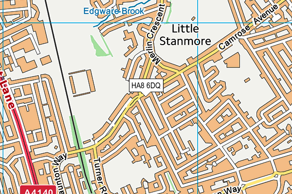 HA8 6DQ map - OS VectorMap District (Ordnance Survey) HA8 6DQ map - OS VectorMap District (Ordnance Survey)