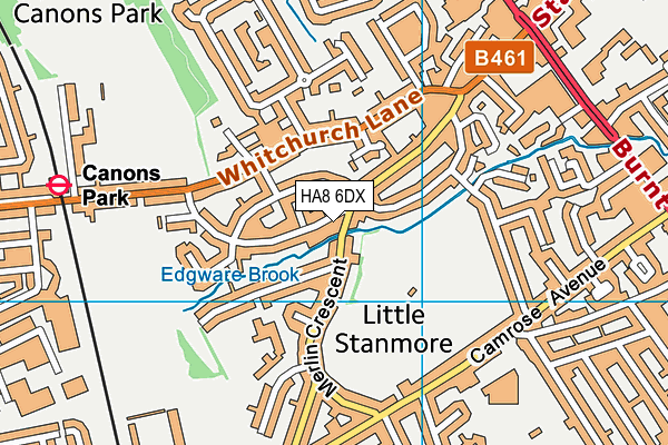 HA8 6DX map - OS VectorMap District (Ordnance Survey) HA8 6DX map - OS VectorMap District (Ordnance Survey)