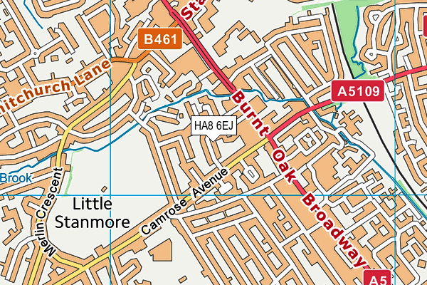 HA8 6EJ map - OS VectorMap District (Ordnance Survey) HA8 6EJ map - OS VectorMap District (Ordnance Survey)