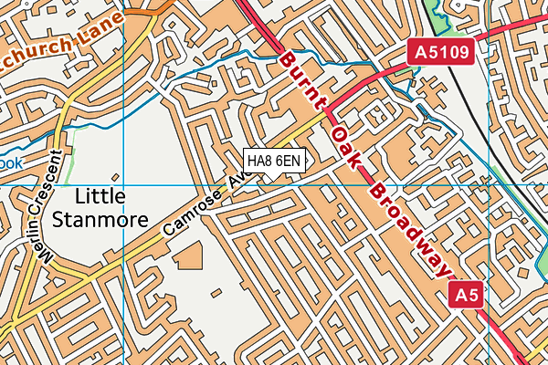 HA8 6EN map - OS VectorMap District (Ordnance Survey)