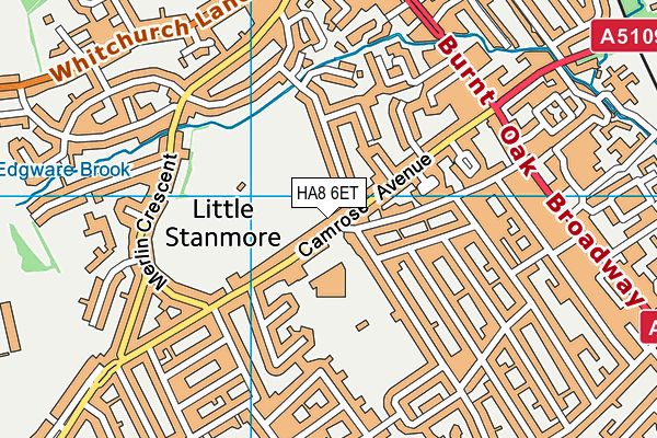 HA8 6ET map - OS VectorMap District (Ordnance Survey) HA8 6ET map - OS VectorMap District (Ordnance Survey)