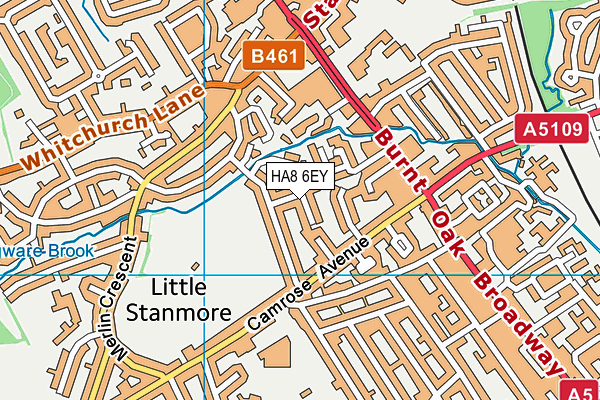 HA8 6EY map - OS VectorMap District (Ordnance Survey) HA8 6EY map - OS VectorMap District (Ordnance Survey)