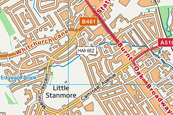HA8 6EZ map - OS VectorMap District (Ordnance Survey) HA8 6EZ map - OS VectorMap District (Ordnance Survey)