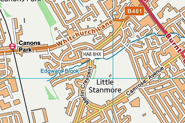 HA8 6HX map - OS VectorMap District (Ordnance Survey) HA8 6HX map - OS VectorMap District (Ordnance Survey)