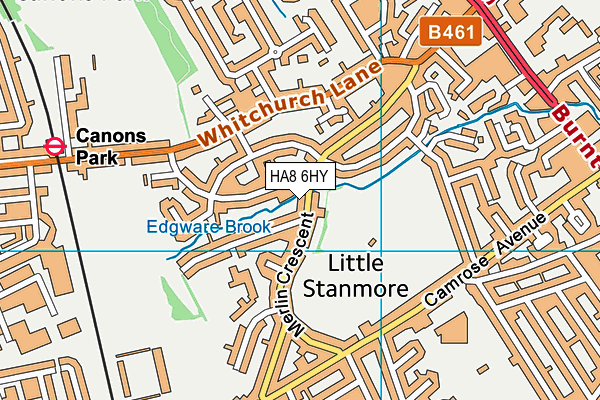 HA8 6HY map - OS VectorMap District (Ordnance Survey) HA8 6HY map - OS VectorMap District (Ordnance Survey)