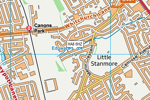 HA8 6HZ map - OS VectorMap District (Ordnance Survey) HA8 6HZ map - OS VectorMap District (Ordnance Survey)