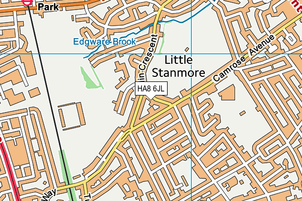 HA8 6JL map - OS VectorMap District (Ordnance Survey) HA8 6JL map - OS VectorMap District (Ordnance Survey)