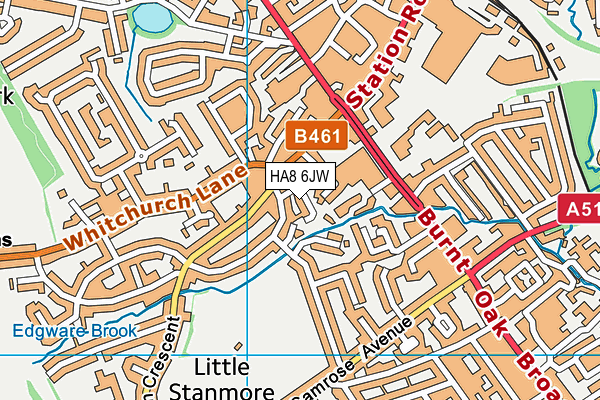 HA8 6JW map - OS VectorMap District (Ordnance Survey) HA8 6JW map - OS VectorMap District (Ordnance Survey)