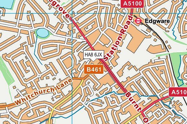 HA8 6JX map - OS VectorMap District (Ordnance Survey) HA8 6JX map - OS VectorMap District (Ordnance Survey)